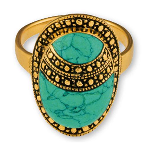 Gypsy Gold Large Oval Ring with stone