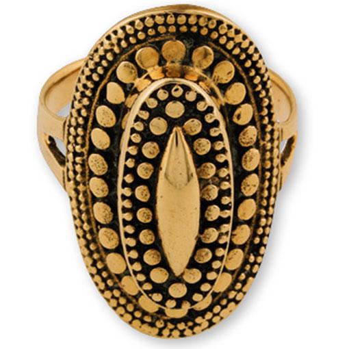 Gypsy Gold Ring- Ornate Oval