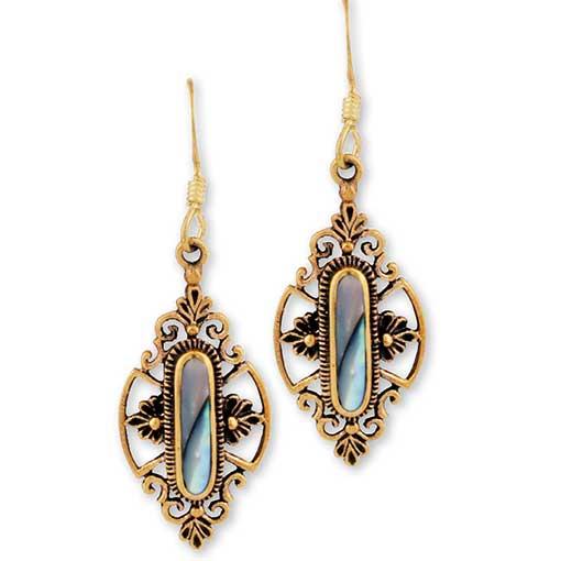Gypsy Gold Earrings with Stones