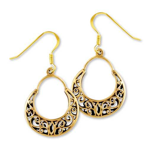 Gypsy Gold Filigree Earrings