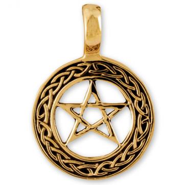 Gypsy Gold Celtic Pentagram Pendant- 25mm