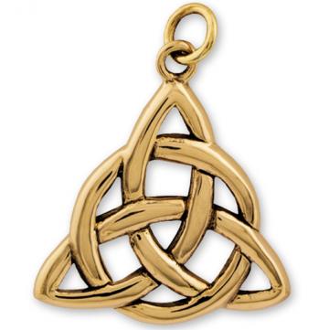 Gypsy Gold Triquetra Pendant- 30mm