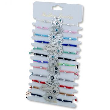 Assorted Filigree Bracelets on card 12 pack