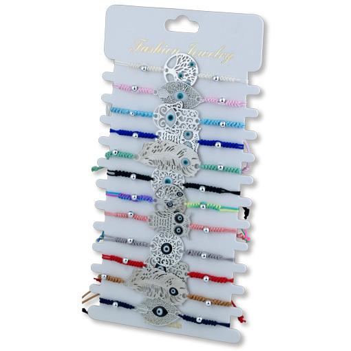 Assorted Filigree Bracelets on card 12 pack