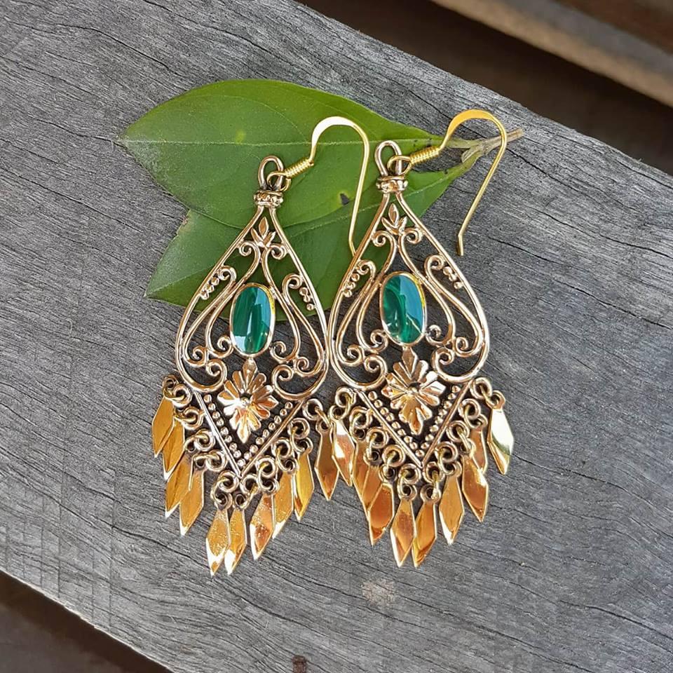 Tassle Gypsy Gold Earrings