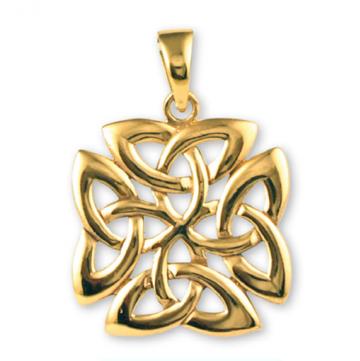 Gypsy Gold Triquetra Trinity Knot Pendant- 22mm
