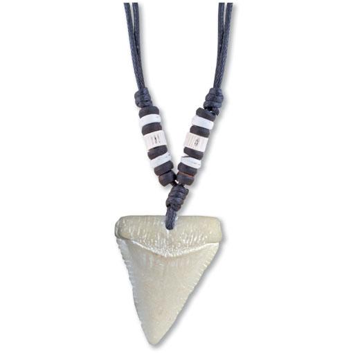 2 Inch Sharks Tooth Necklace (Man Made) - 6 Pack